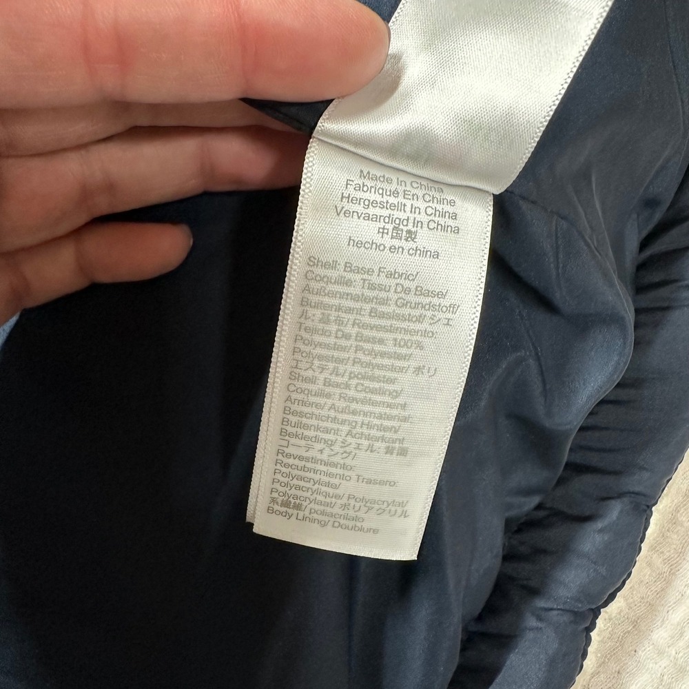 NWT J CREW Snowday Signature Puffer Jacket Womens XS Navy Primaloft Sherpa Trim - Picture 5 of 7